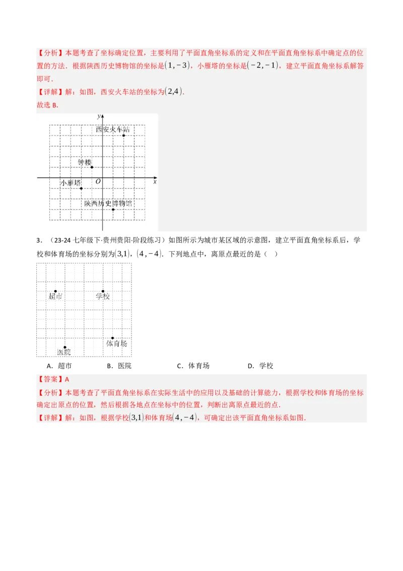 9.2.1用坐标表示地理位置（三大类型提分练）（教师版）_初中数学_七年级数学下册（人教版）_大单元教学课件+教学设计-U42