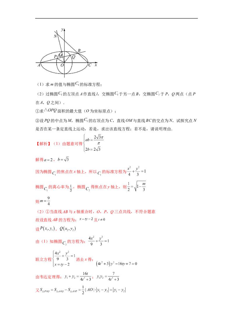 微专题18圆锥曲线经典难题之一类交点轨迹问题的通性通法研究（解析版）_2.2025数学总复习_2023年新高考资料_二轮复习_2023年新高考数学二轮复习微专题