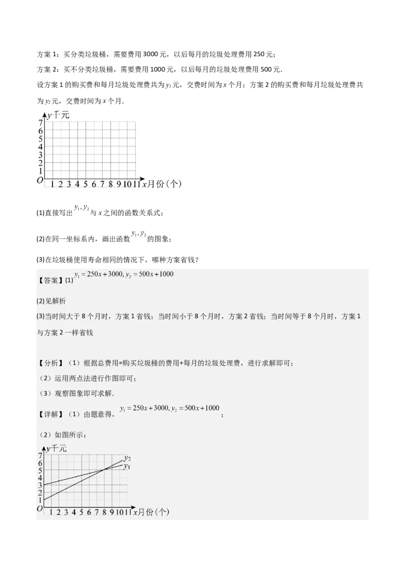 19.4一次函数的实际应用（分层作业）（4大题型+18道拓展培优题）（教师版）_初中数学_八年级数学下册（人教版）_大单元教学课件+教学设计-U42_第十九章一次函数