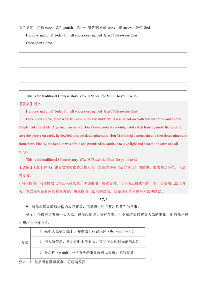 Unit6Anoldmantriedtomovethemountains.-（人教版）（教师版）_新人教八下资料包_00、更新资料3月16日_单元写作深度指导-V34_2024版