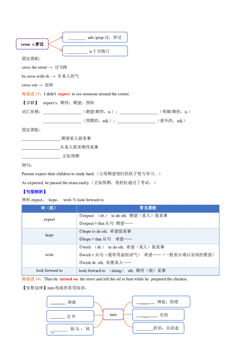 Unit2StayHealthy（知识清单）（原卷版）_新人教八下资料包_00、更新资料3月16日_单元知识复习专项-U122_2026版