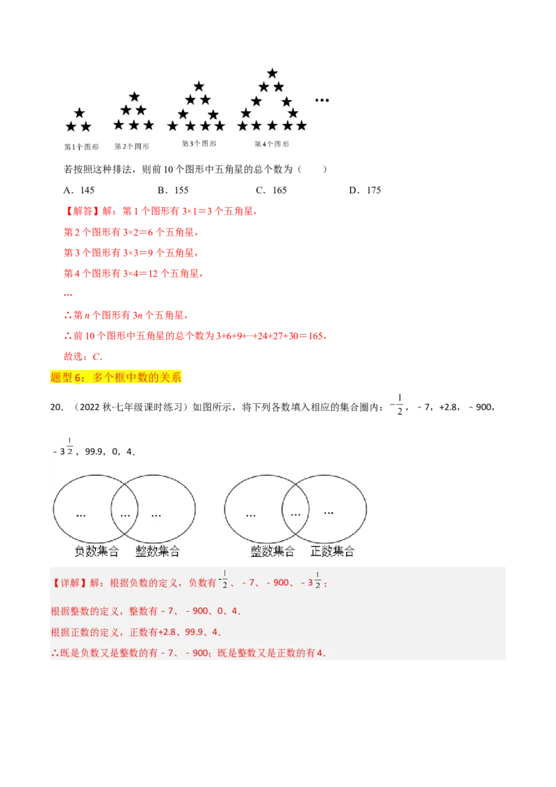专题01正数和负数与有理数（4个知识点6种题型3个易错点）（教师版）_初中数学_七年级数学上册（人教版）_常见题型通关讲解练-V3