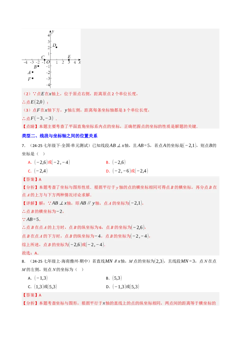 9.1.2用坐标描述几何图形（五大类型提分练）（教师版）_初中数学_七年级数学下册（人教版）_大单元教学课件+教学设计-U42