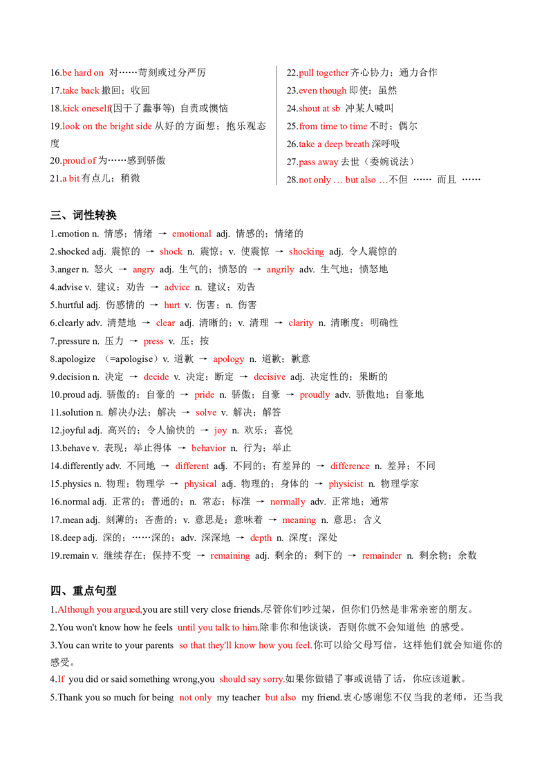 Unit3GrowingUp单元核心知识（背诵默写任务单）（背诵版）_新人教八下资料包_00、更新资料3月16日_专项练习(2)_新课标资料（看这里面）