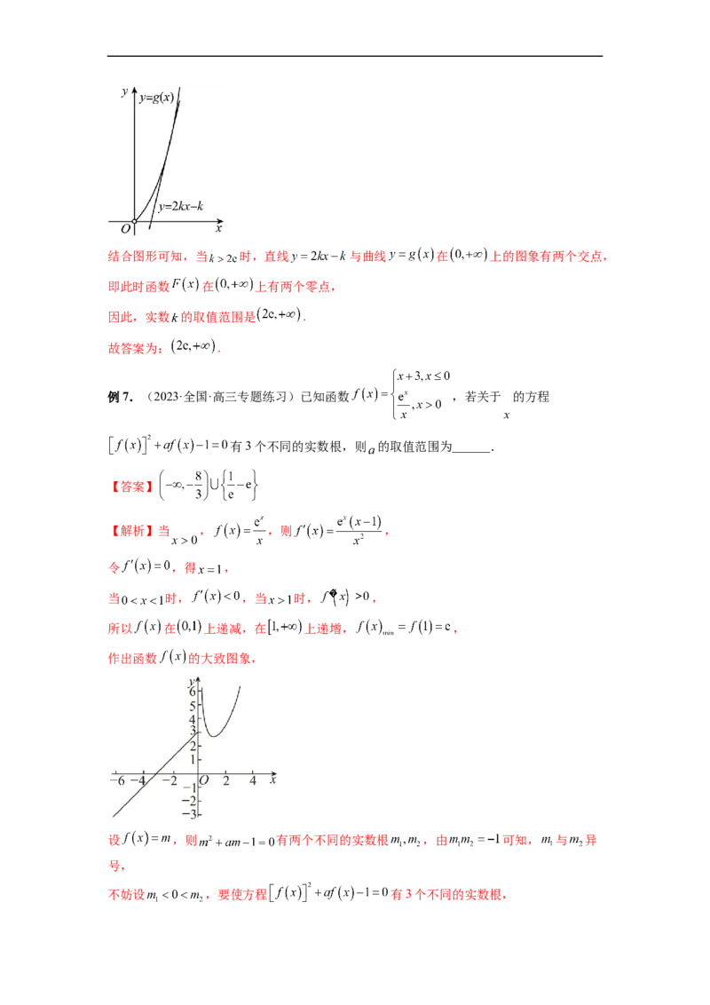 微专题07函数压轴小题（解析版）_2.2025数学总复习_2023年新高考资料_二轮复习_2023年新高考数学二轮复习微专题