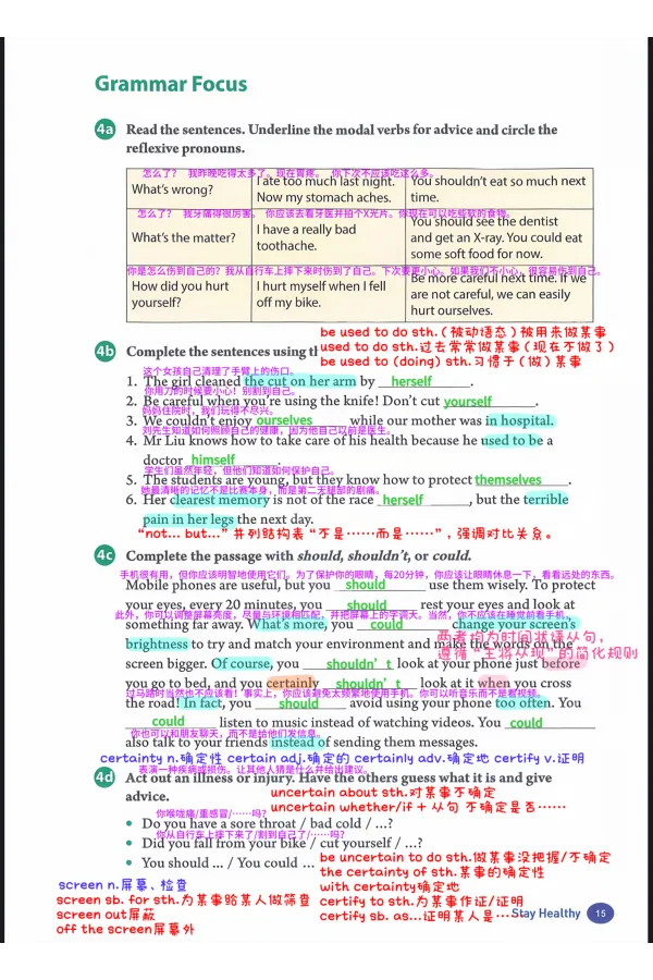 2026春人教八下U2_新人教八下资料包_01课堂笔记共3套完整版_课堂笔记版本1U1-U8