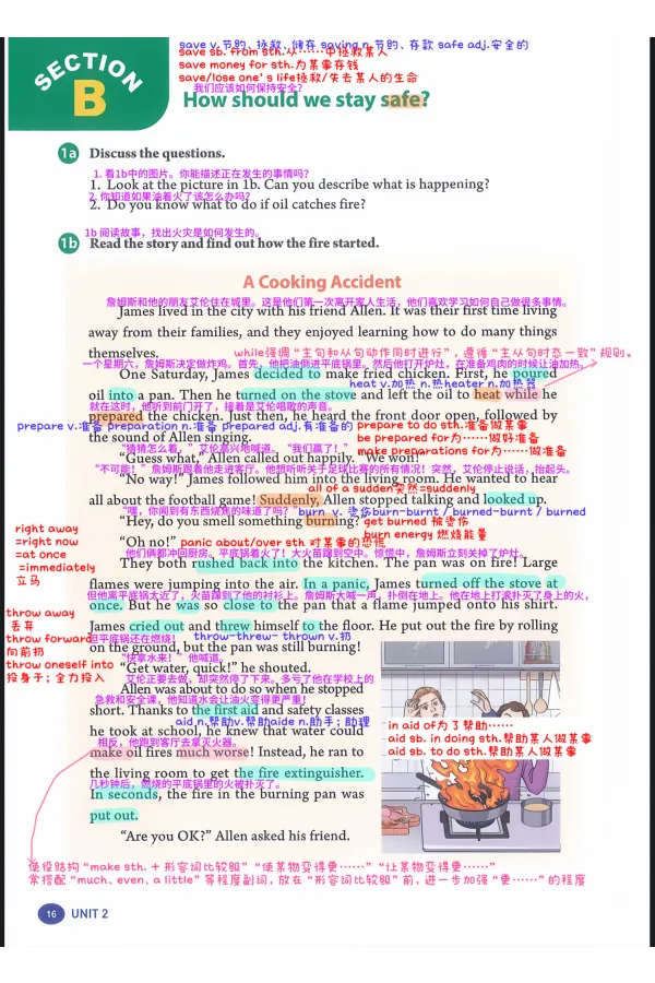 2026春人教八下U2_新人教八下资料包_01课堂笔记共3套完整版_课堂笔记版本1U1-U8