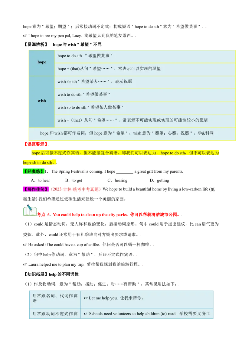 Unit2（知识清单）（人教版）（学生版）_新人教八下资料包_00、更新资料3月16日_单元知识复习专项-U122_2024版