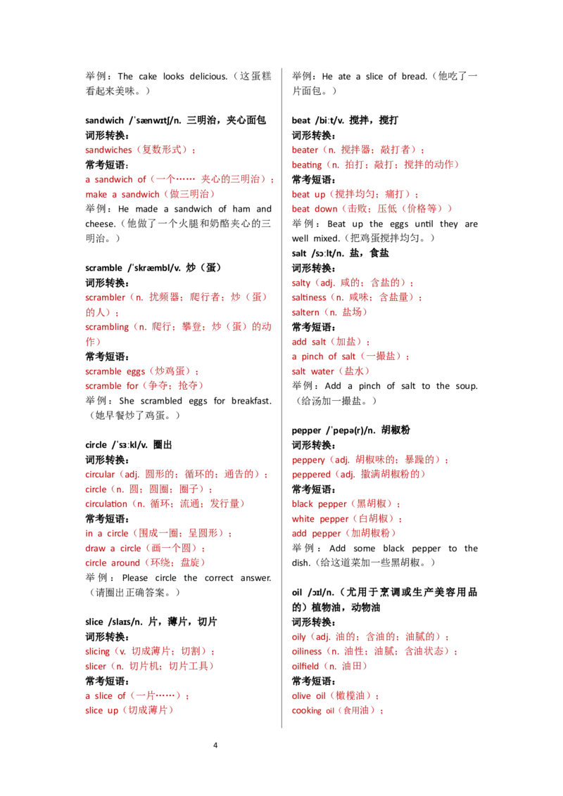 Unit3单词表逐词解析_七下外研版2026英语_2025春_13.单词表详解_Unit3Foodmatters--单词表逐词详细讲解
