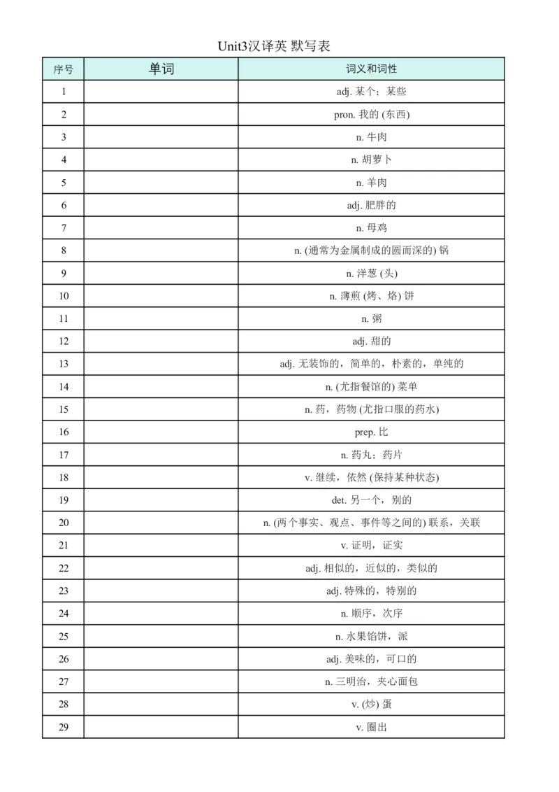 2026春外研版七年级英语下册单词英译汉+汉译英(对照版与默写版)_七下外研版2026英语_2026春_3、外研社七下默写包_合并版