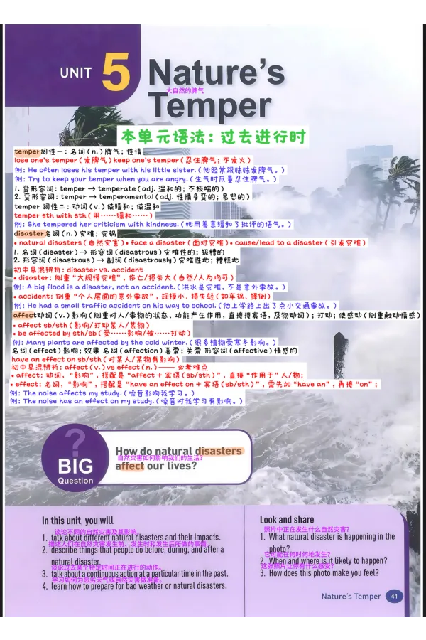 2026春人教八下U5_新人教八下资料包_01课堂笔记共3套完整版_课堂笔记版本1U1-U8