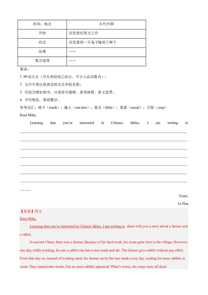 Unit6单元话题满分范文必背（教师版）_新人教八下资料包_00、更新资料3月16日_单元重难点易错题精练-U216