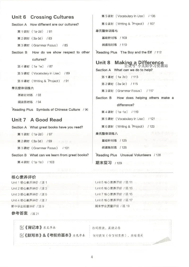 主书(1)_新人教八下资料包_23多套教辅合集_88教辅合集_2026春《全品作业本》8年级下册（英语）（人教）