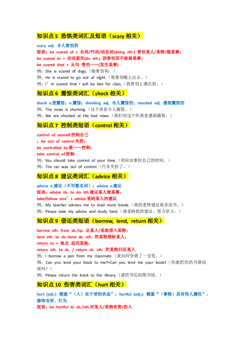 UNIT3GrowingUp_新人教八下资料包_14讲义（教师版+学生版）（全）_教师版