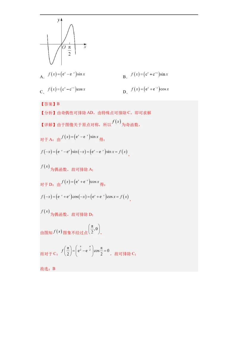 冲刺985、211名校之2023届新高考题型模拟训练专题33函数图象综合问题单选题（新高考通用）解析版_2.2025数学总复习_2023年新高考资料_专项复习