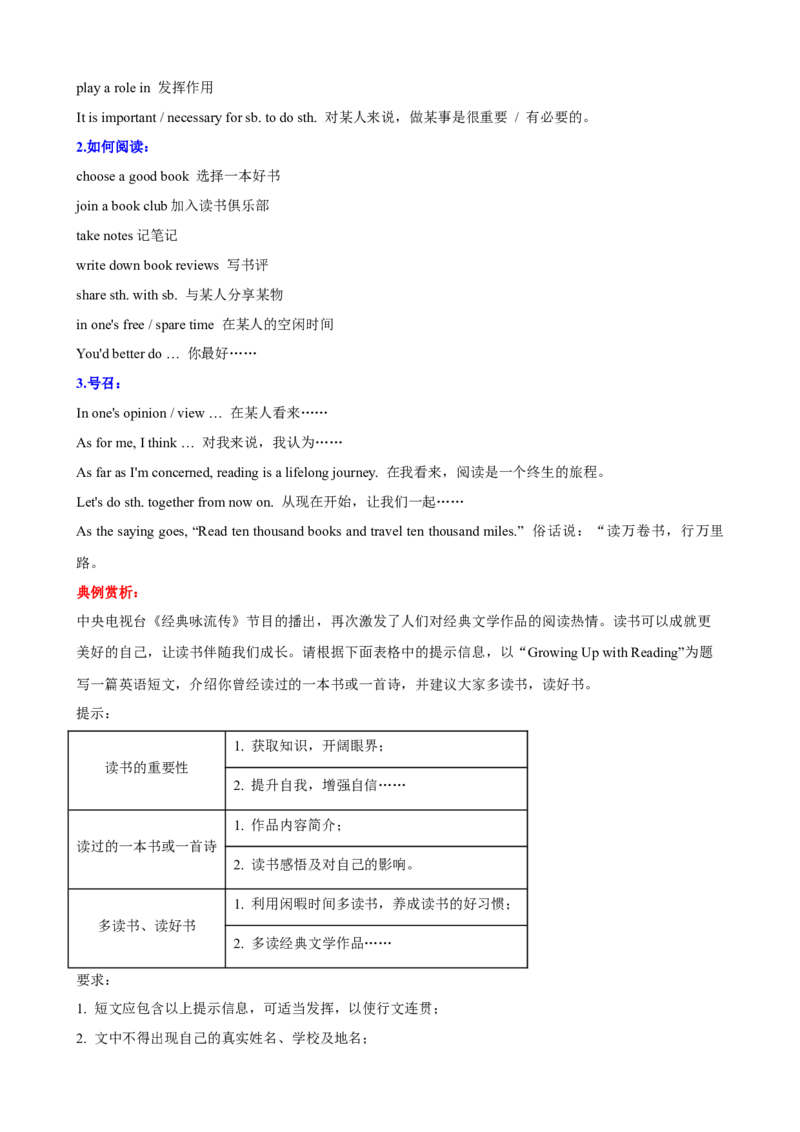 Unit8HaveyoureadTreasureIslandyet？（知识清单）（学生版）_新人教八下资料包_00、更新资料3月16日_单元知识复习专项-U122_2025版