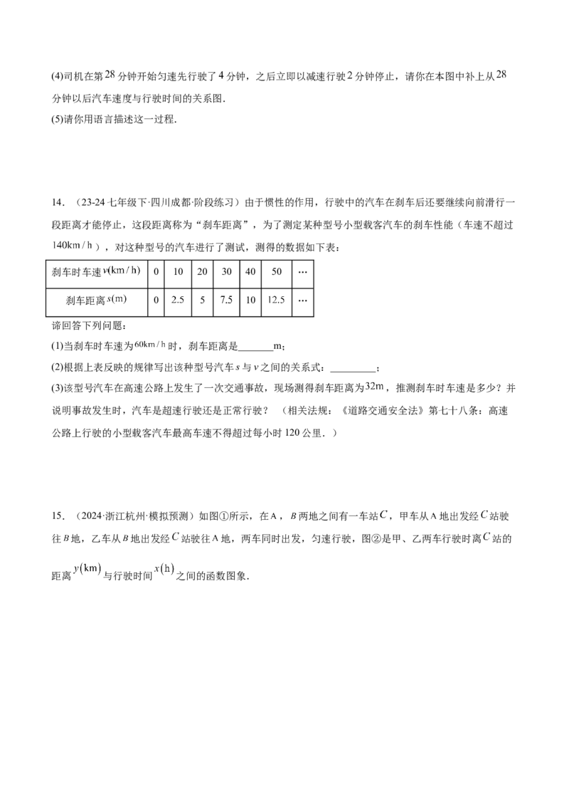 专题01函数重难点题型专训（12大题型+15道拓展培优）（学生版）_初中数学_八年级数学下册（人教版）_重难点专题提升-V7_2024版