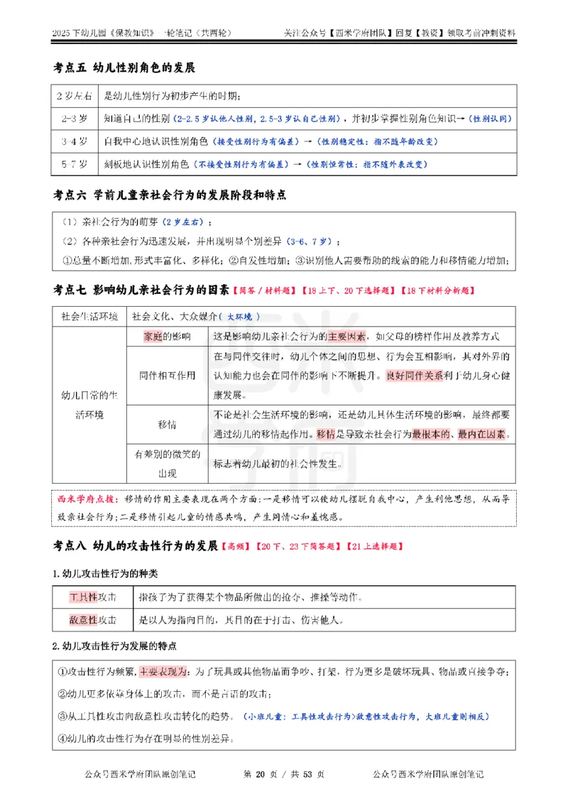 25下幼儿-保教知识与能力一轮笔记_初中数学_25教资笔试资料包(点进去)_幼儿园_03幼教推荐打印资料
