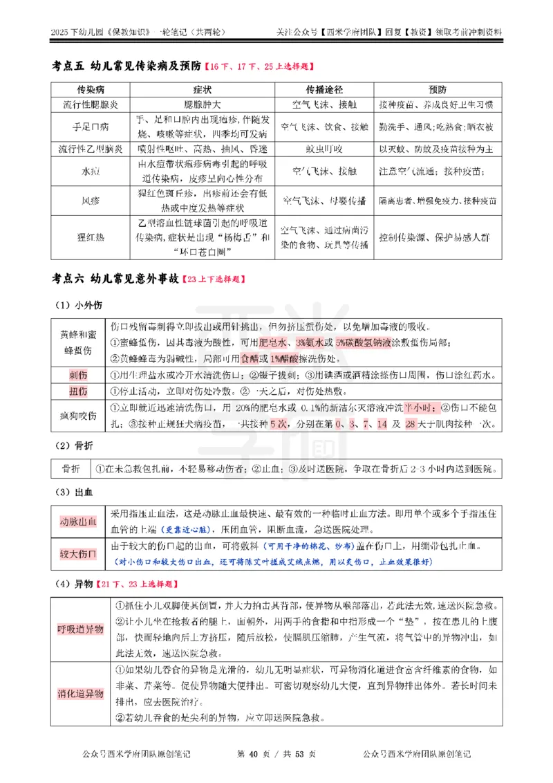 25下幼儿-保教知识与能力一轮笔记_初中数学_25教资笔试资料包(点进去)_幼儿园_03幼教推荐打印资料