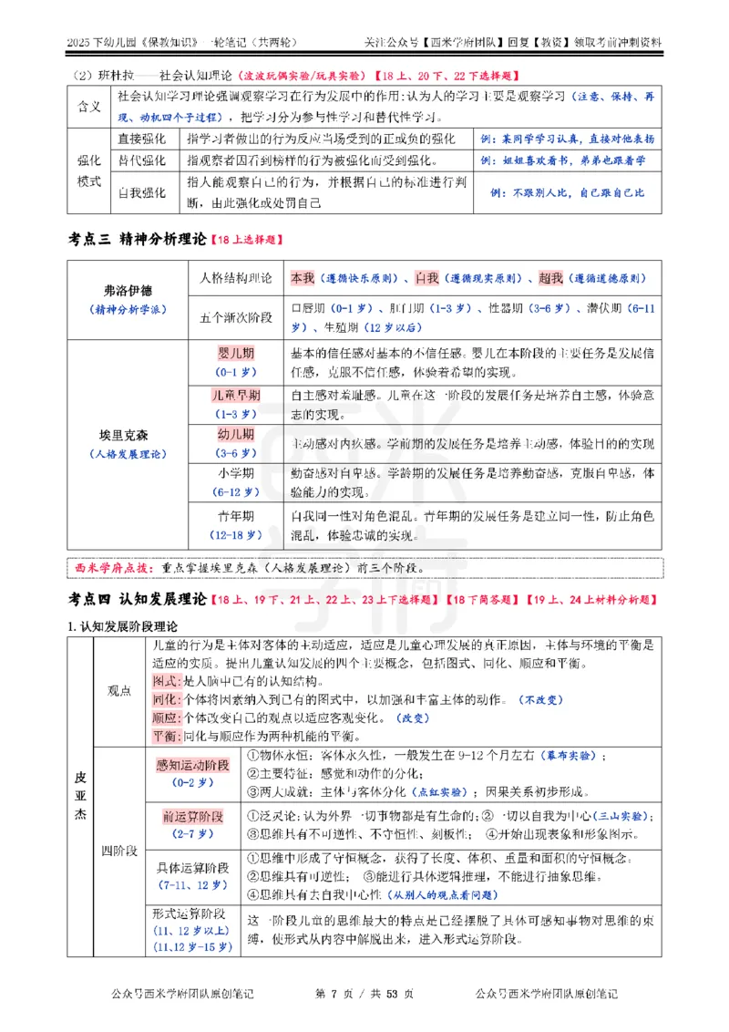 25下幼儿-保教知识与能力一轮笔记_初中数学_25教资笔试资料包(点进去)_幼儿园_03幼教推荐打印资料
