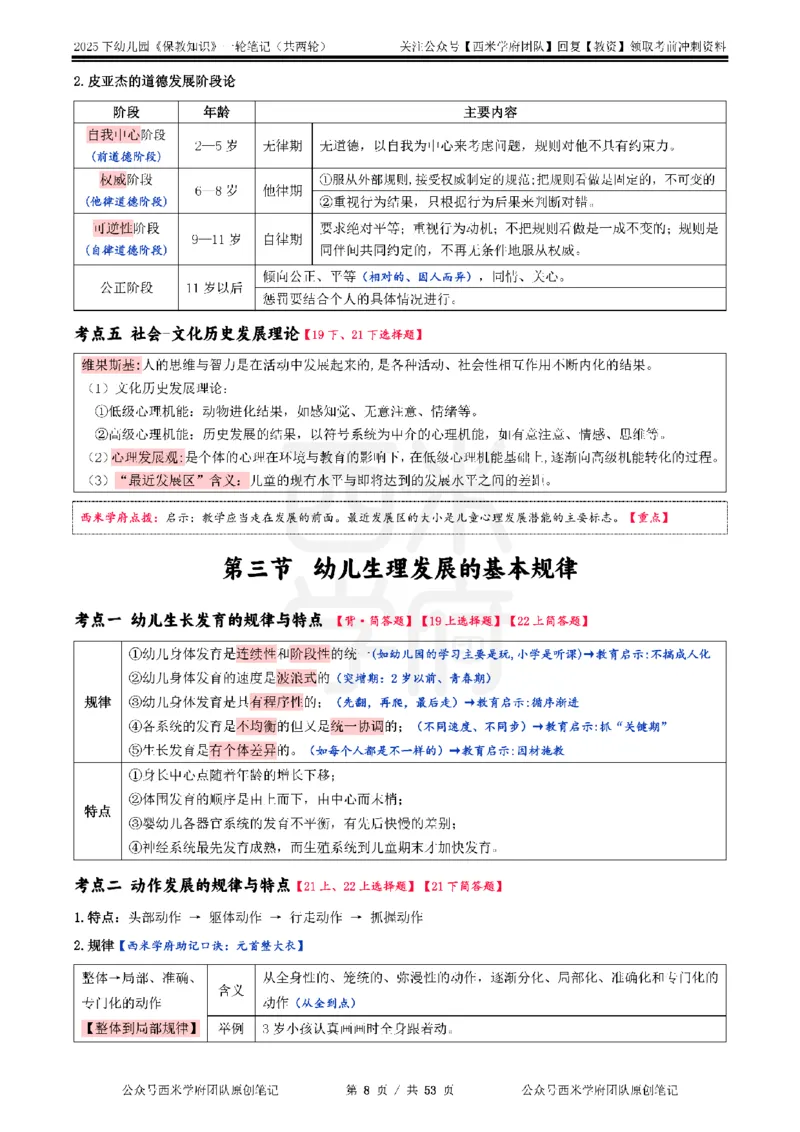 25下幼儿-保教知识与能力一轮笔记_初中数学_25教资笔试资料包(点进去)_幼儿园_03幼教推荐打印资料