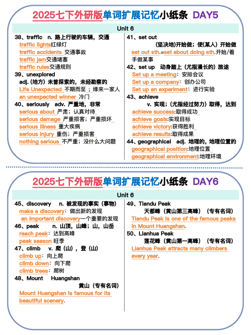2025春-外研版七下单词拓展记忆小纸条合并版44页_七下外研版2026英语_2026春版本一_新外研英语7下_2025春外研七下：自学包_2025春外研七下：小纸条（4套）