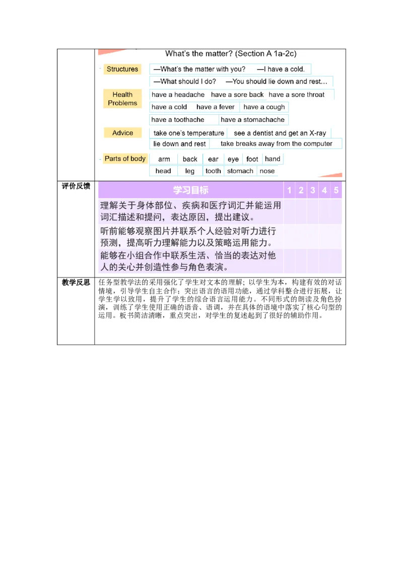 Unit1第1课时(SectionA1a-2c)（教学设计）-（人教版）_新人教八下资料包_35赠送其它_八年级英语下册（人教版）_教学设计