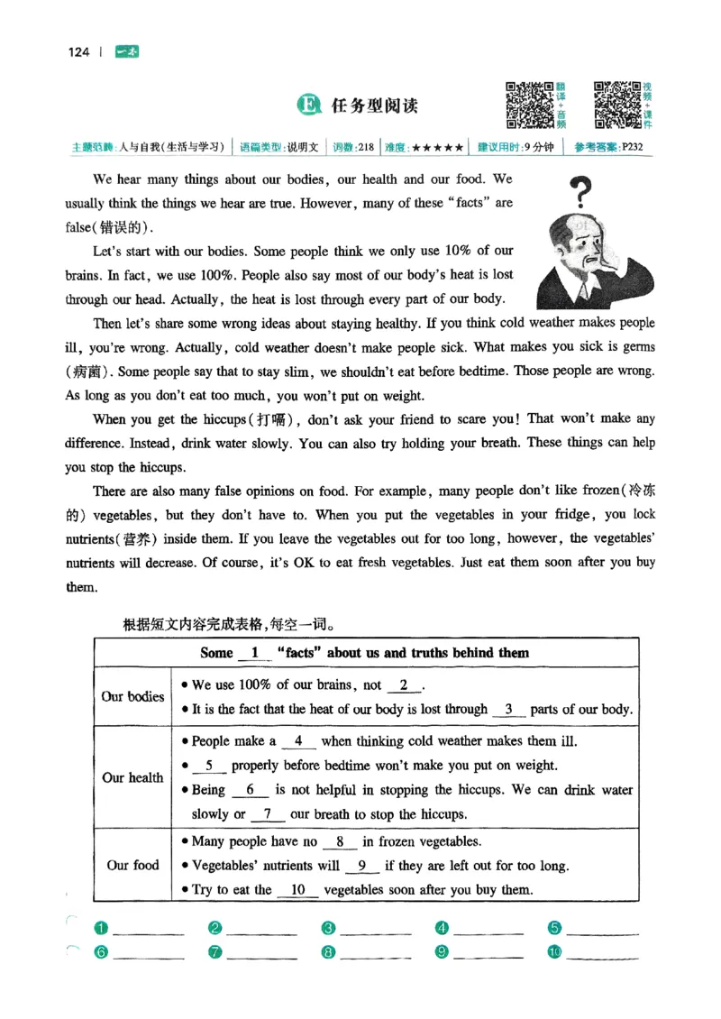 八年级完形填空与阅读理解150篇26年_新人教八下资料包_23多套教辅合集_88教辅合集_《一本完形填空与阅读理解》含答案