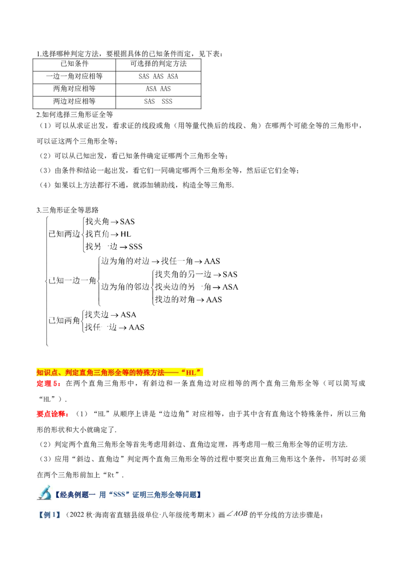 专题04全等三角形的判定与性质重难点题型专训（学生版）_初中数学_八年级数学上册（人教版）_重难点专题提升-V7_2024版