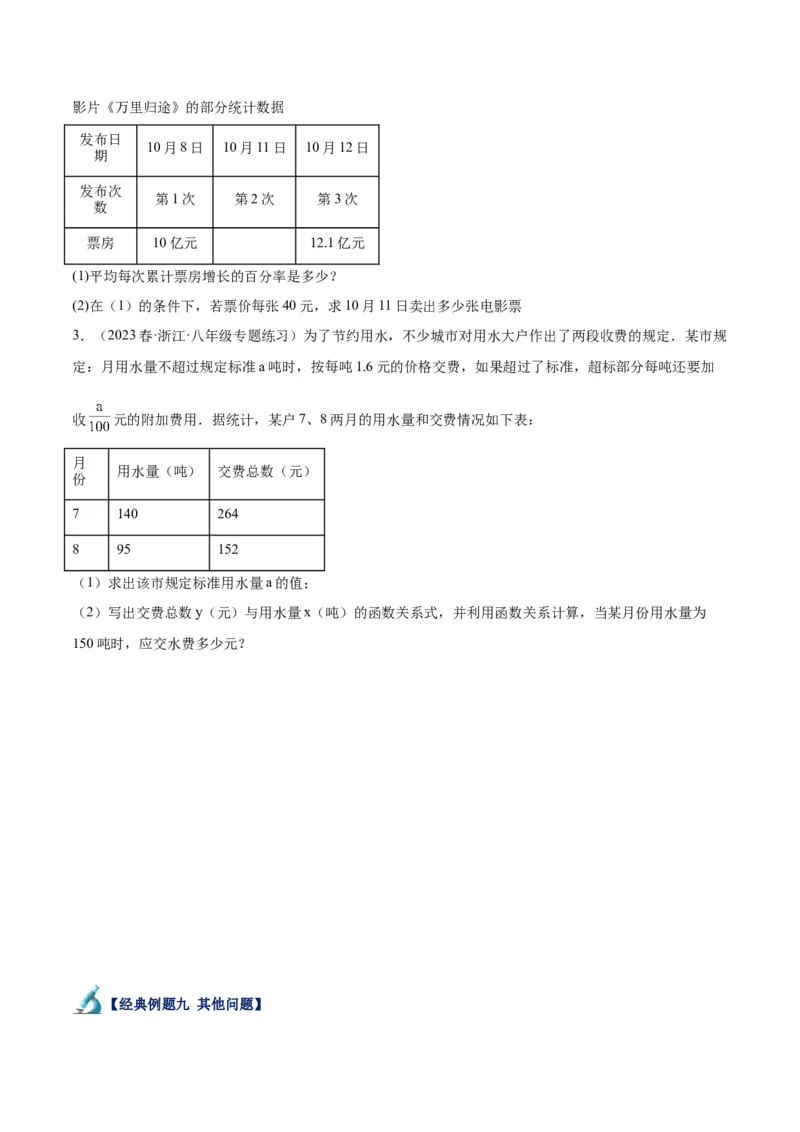 专题03一元二次方程的应用题重难点题型专训（学生版）_初中数学_九年级数学上册（人教版）_重难点专题提升-V7_2024版