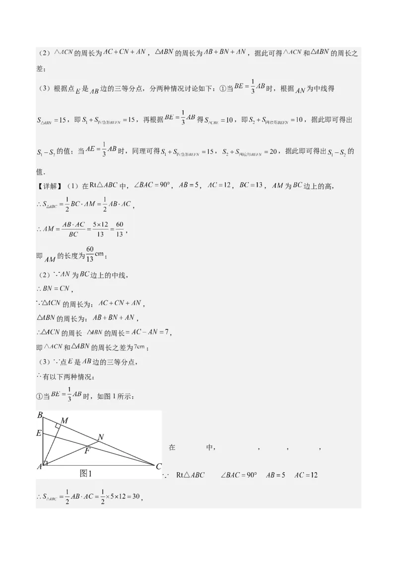 专题04三角形经典大题重难点题型专训（7大题型）（教师版）_初中数学_八年级数学上册（人教版）_重难点专题提升-V7_2025版