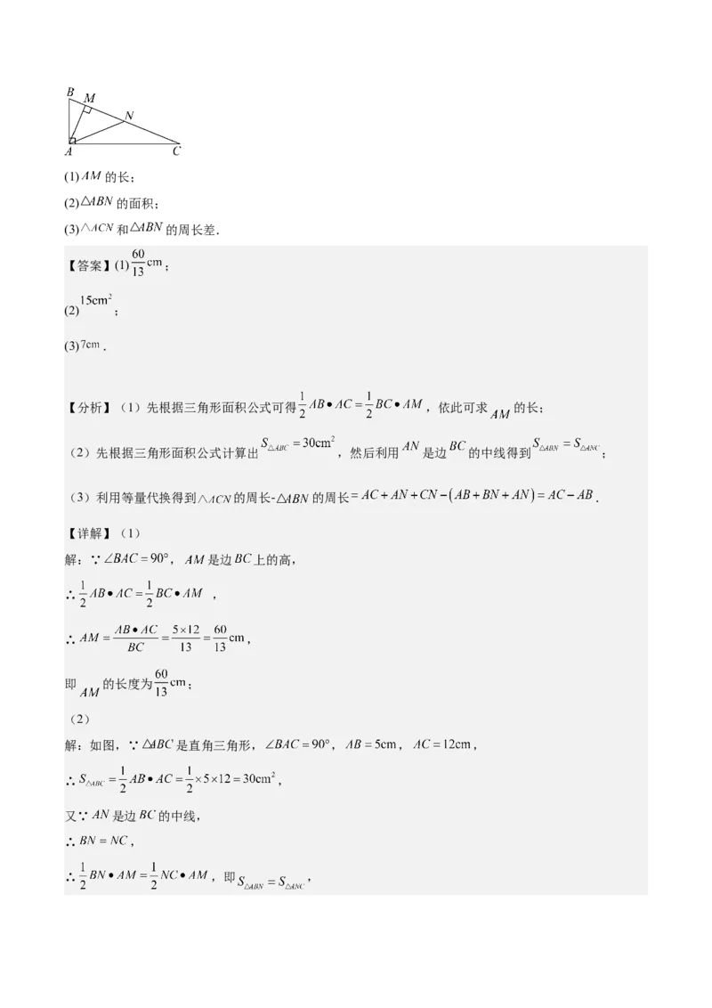 专题04三角形经典大题重难点题型专训（7大题型）（教师版）_初中数学_八年级数学上册（人教版）_重难点专题提升-V7_2025版
