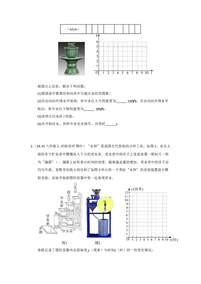 专题04一次函数（知识串讲+热考题型+真题训练）（学生版）_初中数学_八年级数学下册（人教版）_重难点题型高分突破-U207