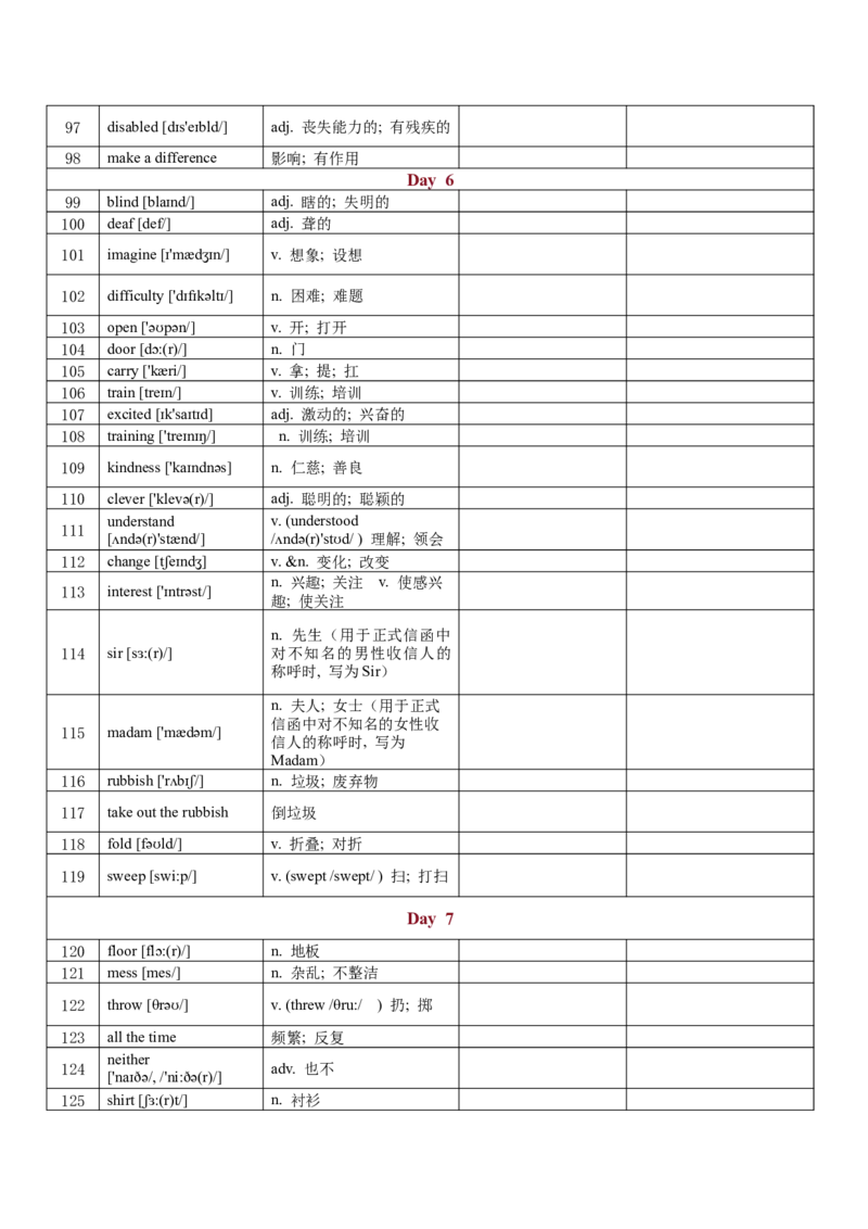 人教版英语ba5年级下册5单词背诵与每日打卡_新人教八下资料包_00、更新资料3月16日_单词专项