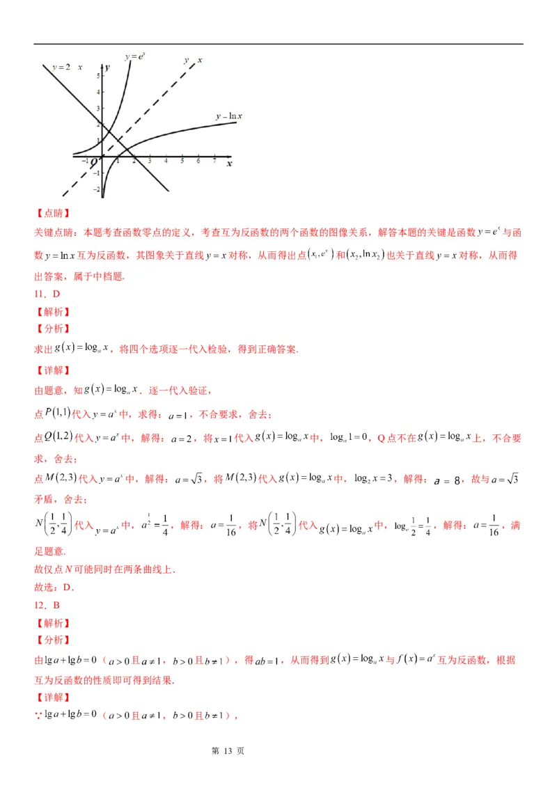 微专题反函数学案&mdash;&mdash;2023届高考数学一轮《考点&middot;题型&middot;技巧》精讲与精练_2.2025数学总复习_赠品通用版（老高考）复习资料_一轮复习