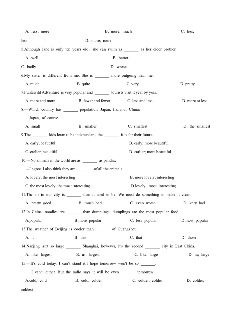人教版八年级下册英语Unit7单元知识点讲义（学生版）_新人教八下资料包_35赠送其它_八年级英语下册（人教版）_单元知识点讲义-V17