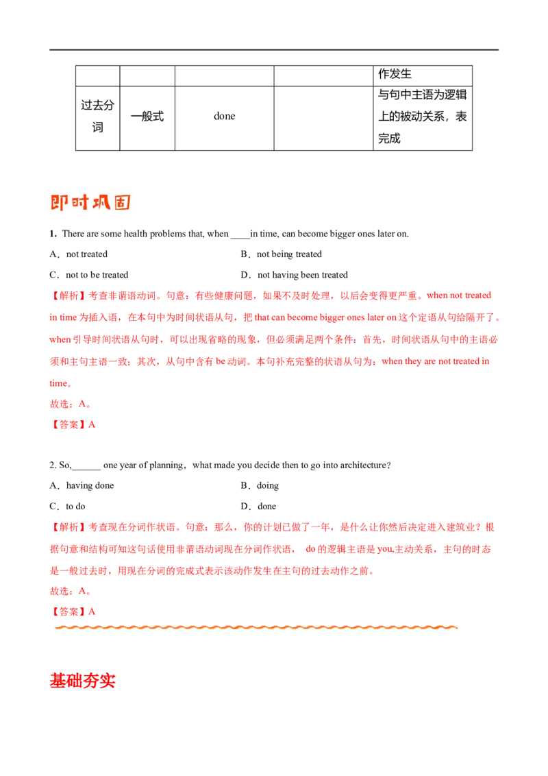 （教师版）专题05非谓语动词&mdash;&mdash;备战2023年高考英语考试易错题_3.2025英语总复习_赠品通用版（老高考）复习资料_专项复习_备战2023年高考英语考试易错题（全国通用）