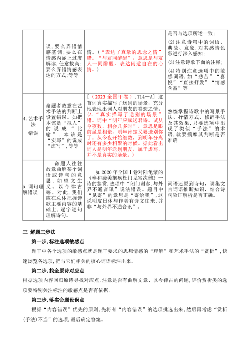 01古代诗歌鉴赏选择题满分攻略_01高考语文_52025年新高考资料_二轮复习_2025年高考语文二轮复习之古代诗歌和名篇名句默写（全国通用）341772425