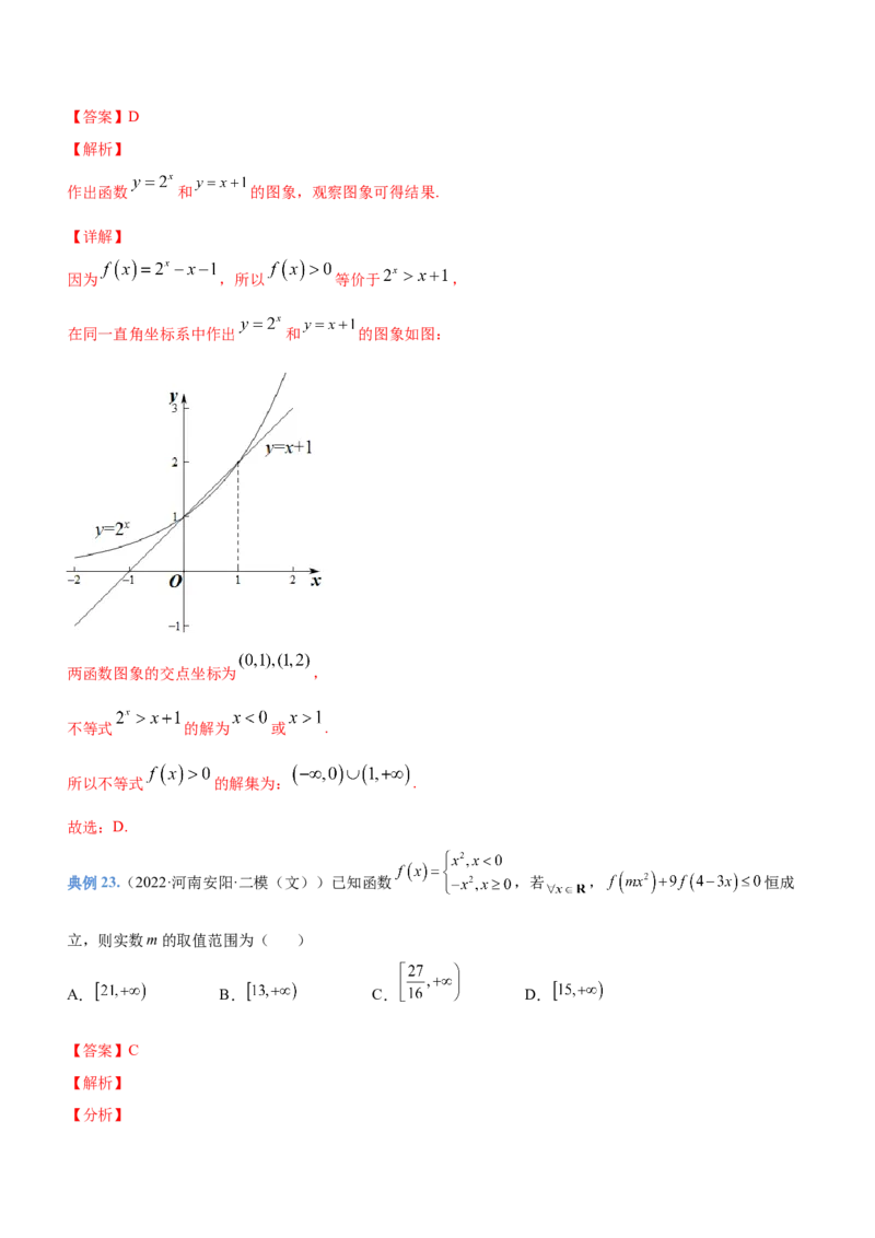 思想03数形结合思想（讲）解析版_2.2025数学总复习_2023年新高考资料_二轮复习_备战2023年高考数学二轮复习考点精讲练（新教材&middot;新高考）