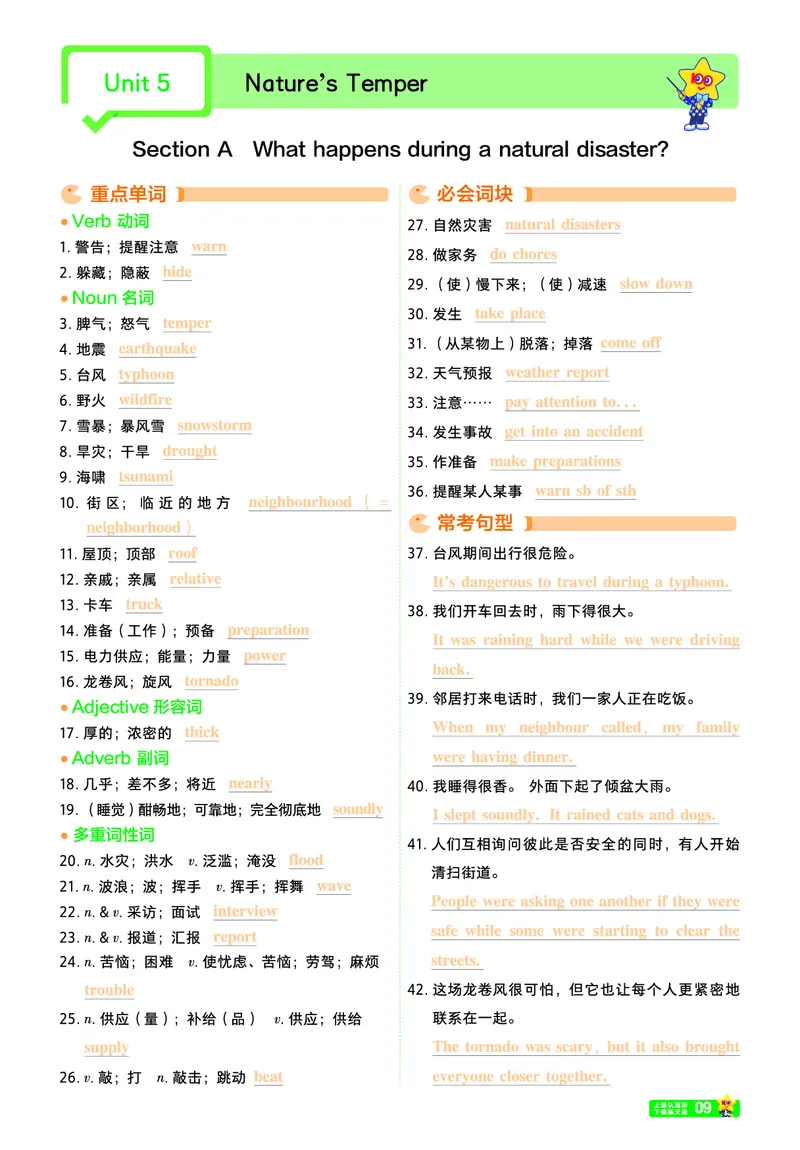 重点单词短语句型背诵本_新人教八下资料包_27重点单词短语句型背诵本（全册）