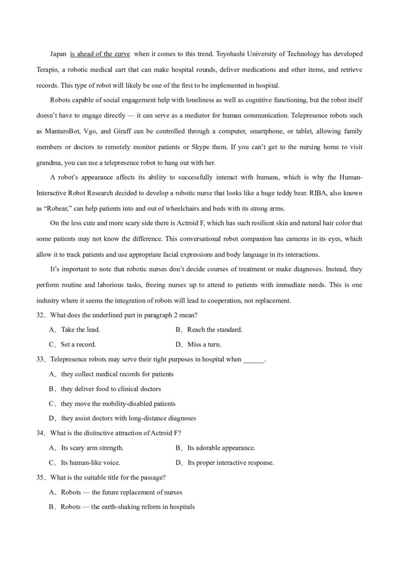 黄金卷06-赢在高考&middot;黄金8卷备战2024年高考英语模拟卷（全国卷）（考试版）_3.2025英语总复习_2024年新高考资料_4.2024高考模拟预测试卷