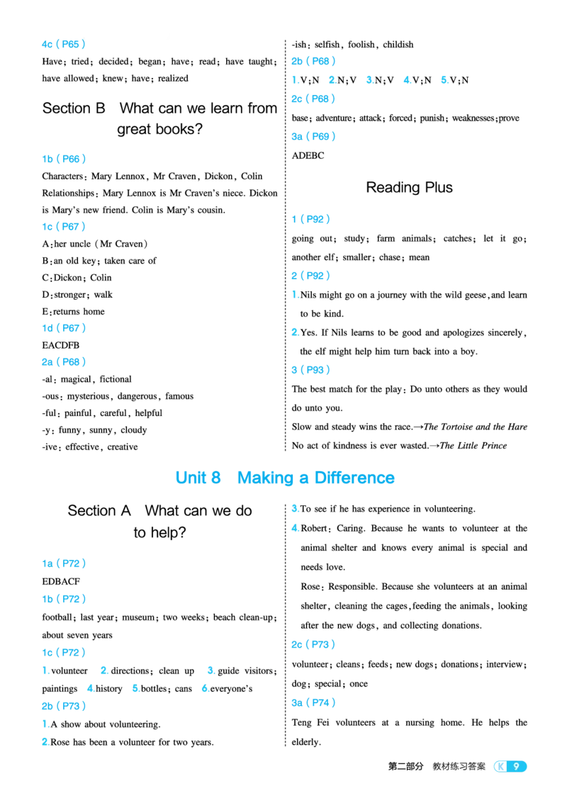 教材练习答案_新人教八下资料包_18教材习题答案
