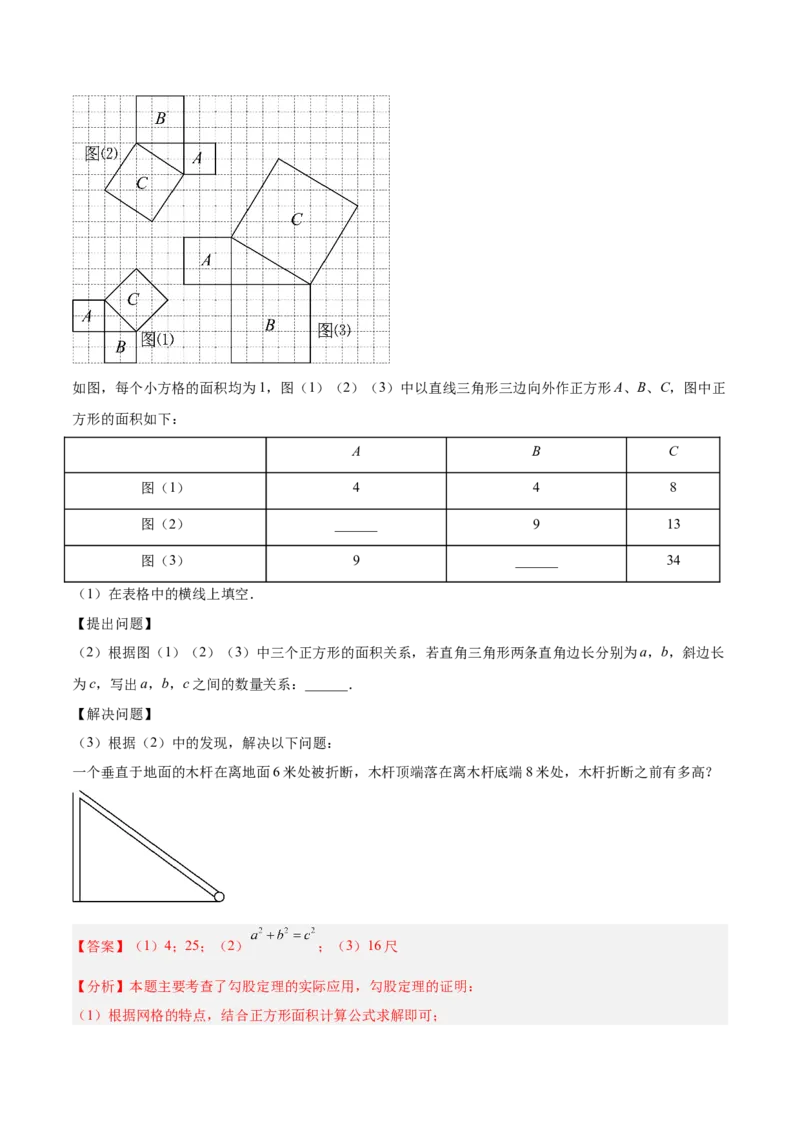 专题05勾股定理易错必刷题型专训（84题28个考点）（教师版）_初中数学_八年级数学下册（人教版）_重难点专题提升-V7_2025版