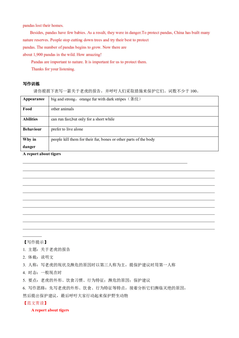 专题05考点拓展5&肯定句、否定句、疑问句及转化方法&写作指导（动植物介绍）（解析版）_七下外研版2026英语_2026春版本一_新外研英语7下_2025春外研七下：自学包