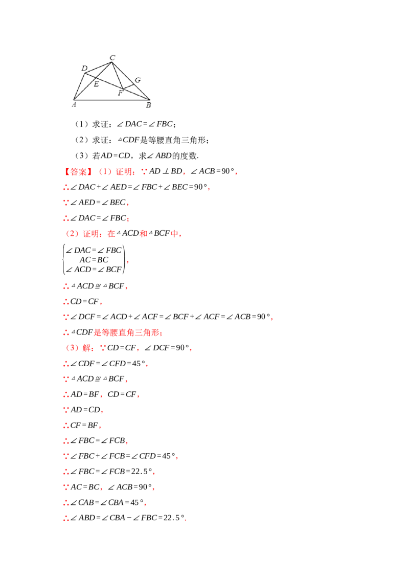 专题02探索三角形全等的条件（六大类型）（题型专练）（教师版）_初中数学_八年级数学上册（人教版）_知识解读与题型专练-V14_2024版