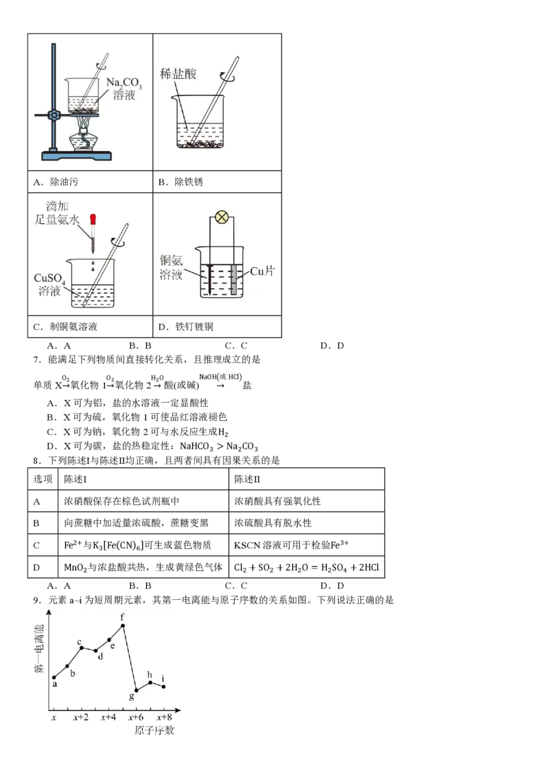 广东化学-试题_2025年全国各省市全科高考真题及答案_版本一（先看这个版本，版本二补充）_广东卷（完结）_化学