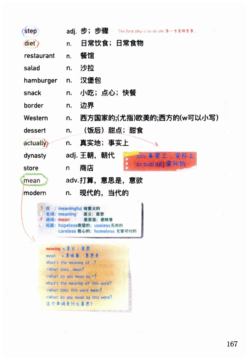 新版课堂笔记+单词笔记第二套无水印_七下外研版2026英语_2025春_7、课堂笔记
