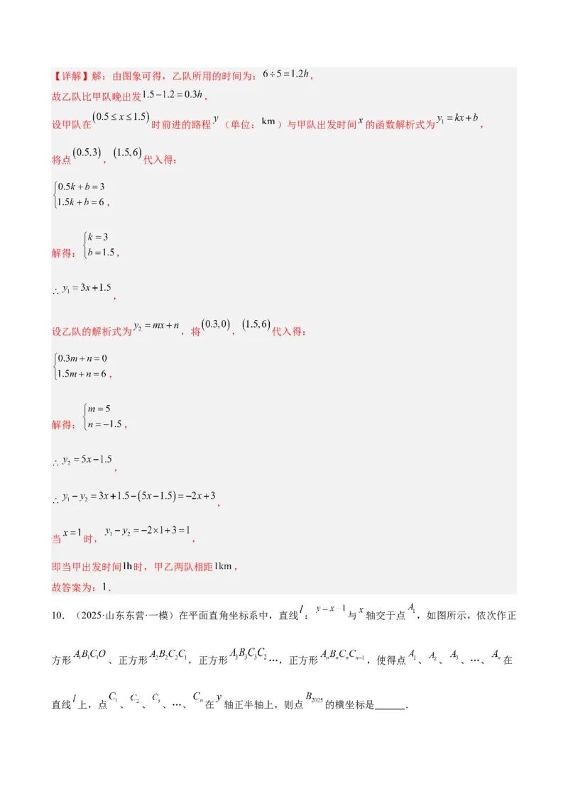 专题04一次函数的实际应用重难点题型专训（12大题型+15道提优训练）（教师版）_初中数学_八年级数学下册（人教版）_重难点专题提升-V7_2025版