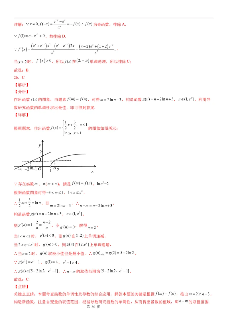 微专题函数图象问题学案&mdash;&mdash;2023届高考数学一轮《考点&middot;题型&middot;技巧》精讲与精练_2.2025数学总复习_赠品通用版（老高考）复习资料_一轮复习