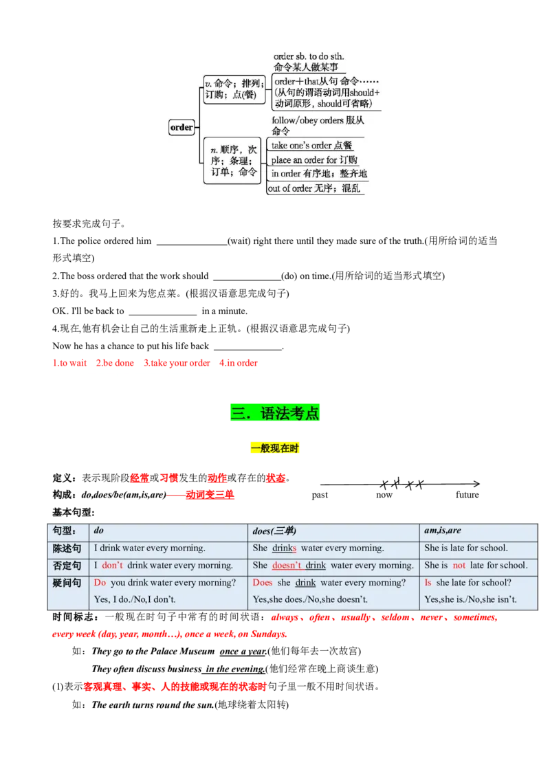 专题03考点拓展3&一般现在时、现在进行时&写作指导（兴趣爱好）（解析版）_七下外研版2026英语_2026春版本一_新外研英语7下_2025春外研七下：自学包